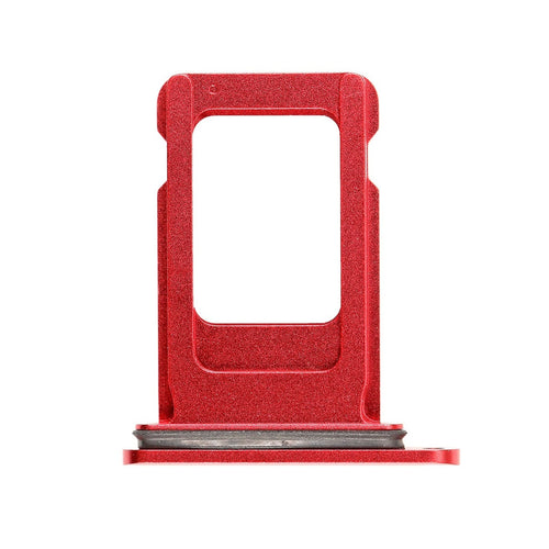 Single SIM Card Holder Tray For Apple iPhone XR : Red