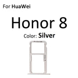 SIM Card Holder Tray For Honor 8 : Silver / White