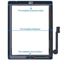 Touch Screen Digitizer For Apple iPad 3 9.7 inch (A1416 A1430 A1403) : Black