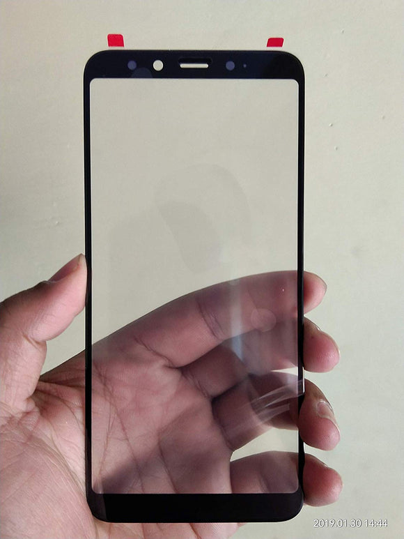 Front Glass For Mi A2 : Black