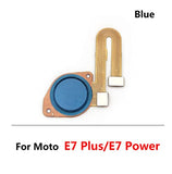 Fingerprint Sensor Scanner For Moto E7 Plus : Misty Blue