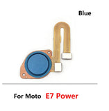 Fingerprint Sensor Scanner For Moto E7 Power : Tahiti Blue
