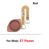 Fingerprint Sensor Scanner For Moto E7 Power : Coral Red