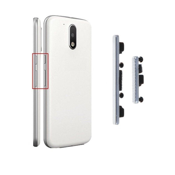 External Power and Volume Buttons For Moto G4 / Moto G4 Plus (White)