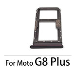 SIM Card Holder Tray For Motorola Moto G8 Plus : Pink / Brown