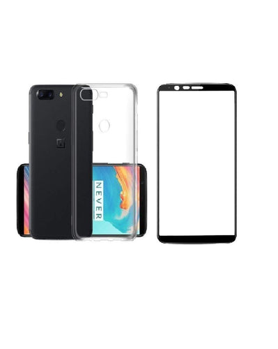 TPU Case and Tempered Glass Combo For Oneplus 5T