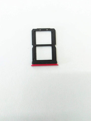 ISkyce Tiroir Double Nano SIM Pour OnePlus 6 – Rouge – Avec Clé D'éjection – Pièce Détachée Fer