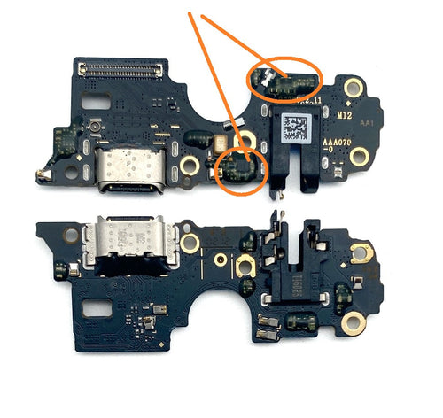 Charging Port PCB Board For OPPO A16 / CHP2269 / ( ICs , Support Fast Charging )