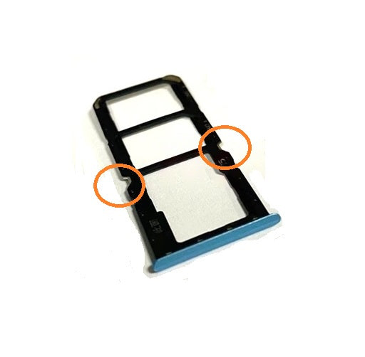 SIM Card Holder Tray For Realme C21Y / RMX3261 / RMX3263 : Blue