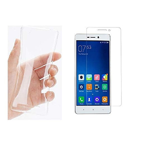 TPU Case and Tempered Glass Combo For Redmi 3