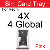 SIM Card Holder Tray For Redmi 4 : Rose Gold