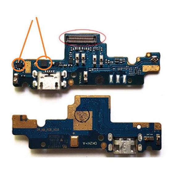 Charging Port / PCB CC Board For Redmi Note 4 / Redmi Note 4x ( ICs Fast Charging)