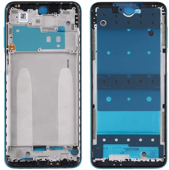 LCD Middle Frame Housing For Redmi Note 9 : Blue