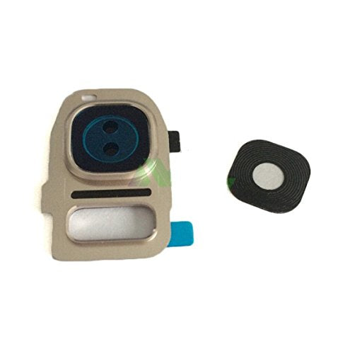 Back Rear Camera Glass Lens With Frame For Samsung Galaxy S7 Edge Gold