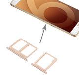 SIM Card Holder Tray For Samsung C9 Pro : Gold