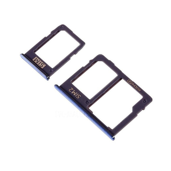 SIM Card Holder Tray For Samsung Galaxy J6 Plus : Blue