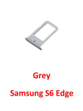 SIM Card Holder Tray For Samsung Galaxy S6 Edge : Black / Gray