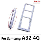 SIM Card Holder Tray For Samsung Galaxy A32 4G : Violet