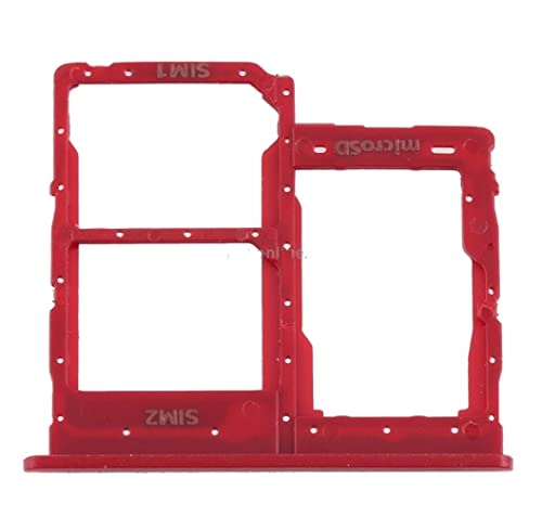 SIM Card Holder Tray For Samsung M01 Core : Red