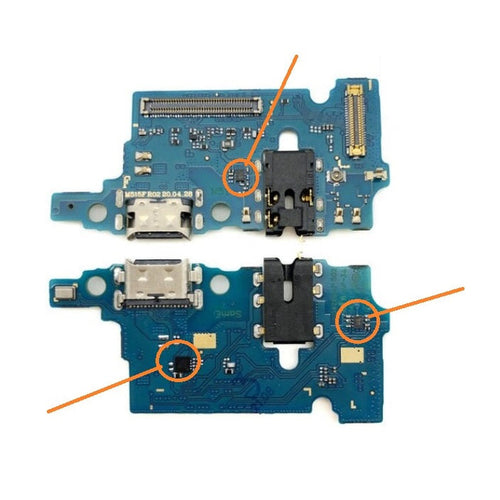 Charging Port / PCB CC Board For Samsung M51 / M515F (ICs Present , Supports Fast Charging)