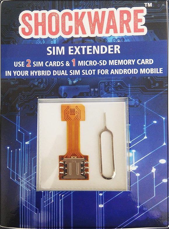 Hybrid SIM Slot Adapter to Run 2 SIM and Micro SD Card All at A Time N ...