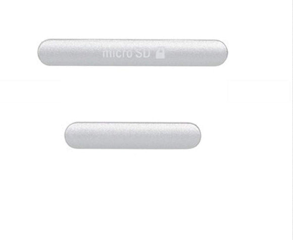 Sim Card and USB Port Dust Plug Flap Cover For Sony Xperia M4 Aqua : White
