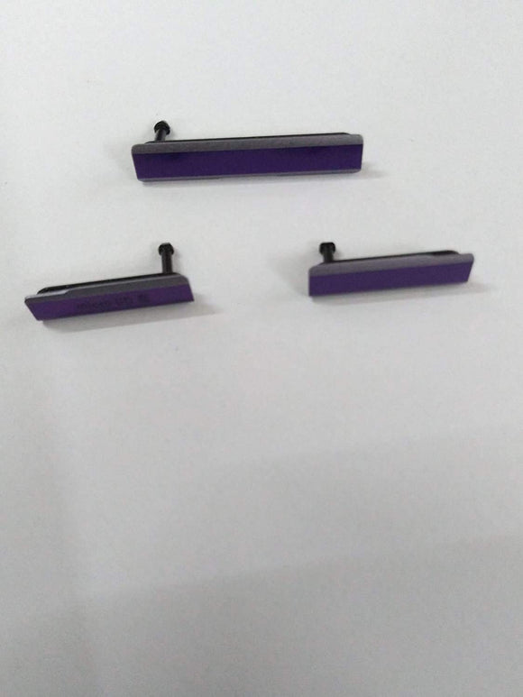Sim Card and USB Port Dust Plug Flap Cover For Sony Z1 : Purple