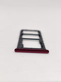 SIM Card Holder Tray For Vivo U10 : Red