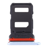 SIM Card Holder Tray For Vivo X50 Pro : White / Blue ICE