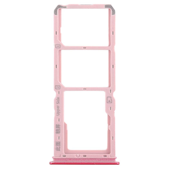 SIM Card Holder Tray For Vivo Y90 : Red