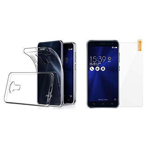 TPU Case and Tempered Glass Combo For Asus Zenfone 3 ZE552KL