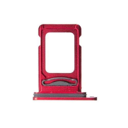 Dual SIM Card Holder Tray For iPhone 11 : Red