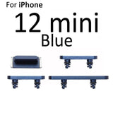 External Power and Volume Buttons For iPhone 12 Mini : Blue