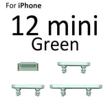 External Power and Volume Buttons For iPhone 12 Mini : Green