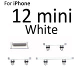 External Power and Volume Buttons For iPhone 12 Mini : White