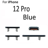 External Power and Volume Buttons For iPhone 12 Pro : Blue