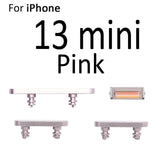 External Power and Volume Buttons For iPhone 13 Mini : Pink