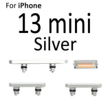 External Power and Volume Buttons For iPhone 13 Mini : Silver