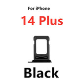 Dual SIM Card Holder Tray For Apple iPhone 14 Plus : Black