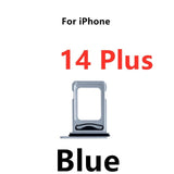 Dual SIM Card Holder Tray For Apple iPhone 14 Plus : Blue
