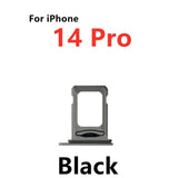 Dual SIM Card Holder Tray For Apple iPhone 14 Pro : Black