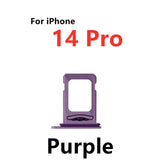 Dual SIM Card Holder Tray For Apple iPhone 14 Pro : Purple