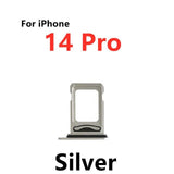 Dual SIM Card Holder Tray For Apple iPhone 14 Pro : Silver