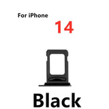 Dual SIM Card Holder Tray For Apple iPhone 14 : Black