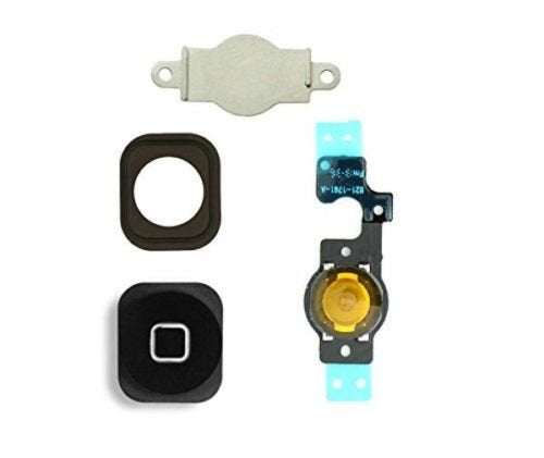Home Button (Without Touch ID) Flex Cable For iPhone 5: Black