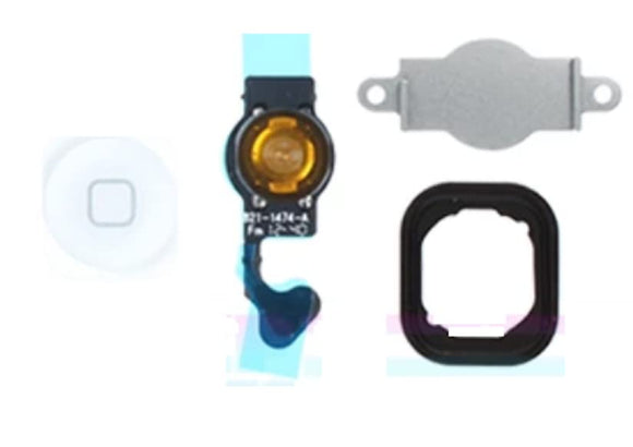 Home Button Flex Cable (Without Touch ID) For  Apple iPhone 5 : White