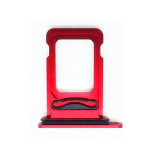 Dual SIM Card Holder Tray For Apple iPhone XR : Red