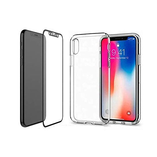 TPU Case and Tempered Glass Combo For Apple iPhone X